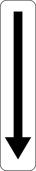 Type GX b (panneaux blancs - flèches) : Type GX - Panneau blanc à flèche(s) latérale(s) (art. 13.2). Petit panneau blanc à bordure noire placé sous un…