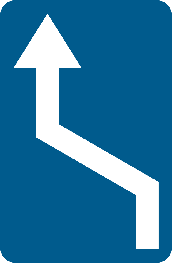 Type XI b : Type XI - Service ou exception particulière (art. 13.1). Panneau bleu qui précise un service disponible (borne…