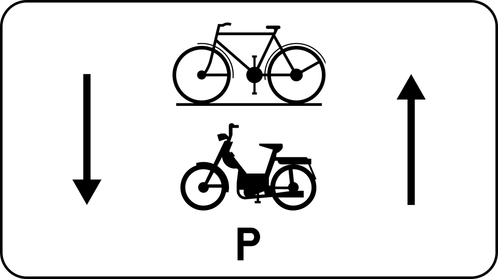 M17 : M17 - Cyclistes et speed pedelecs dans les deux sens. Vélos et speed pedelecs autorisés dans les deux sens.