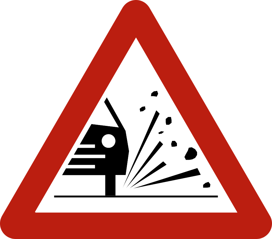A17 : A17 - Projection de gravillons. La chaussée a été récemment refaite : de petits cailloux peuvent être projetés…