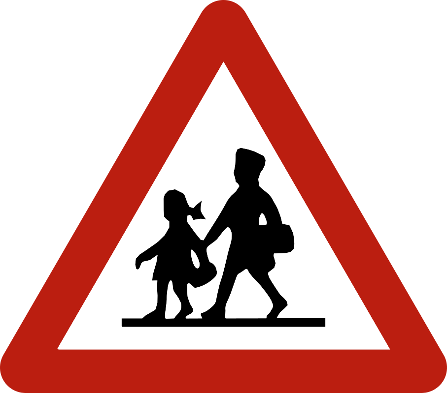 Panneau de signalisation A23 — Enfants