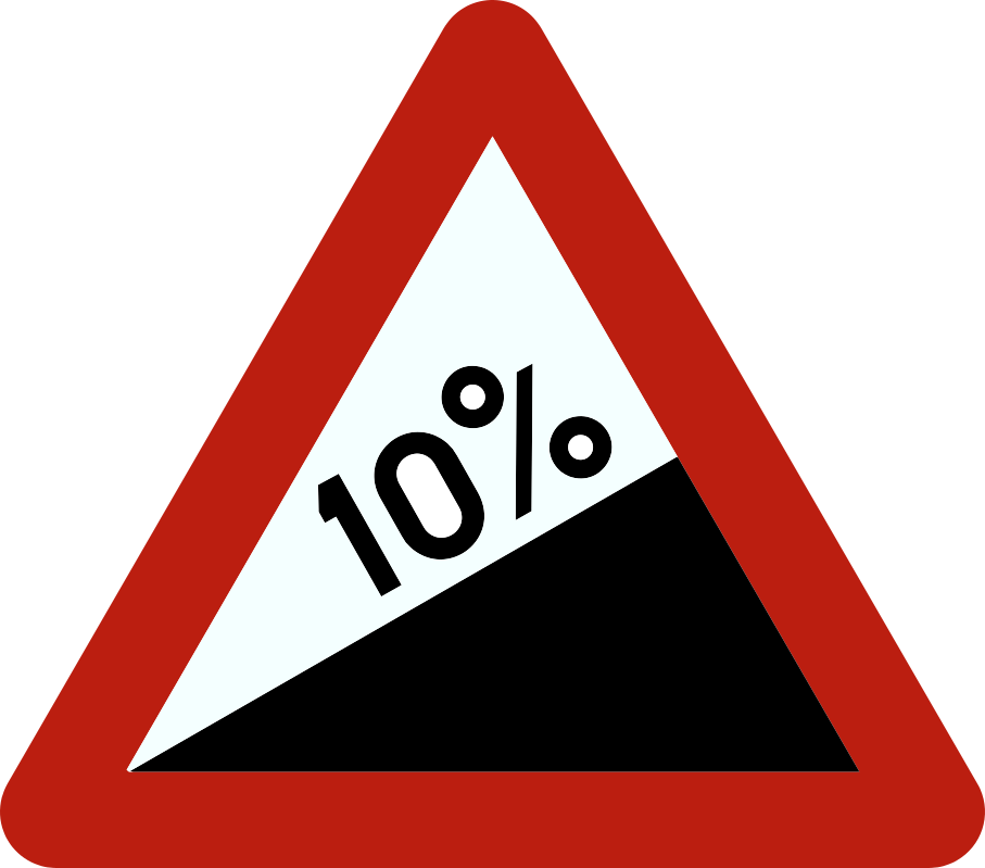 Panneau de signalisation A5 — Descente dangereuse