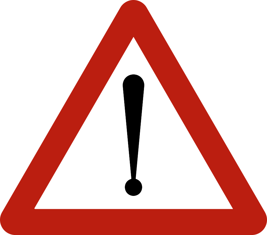 Panneau de signalisation A51 — Danger non repris par un autre signal