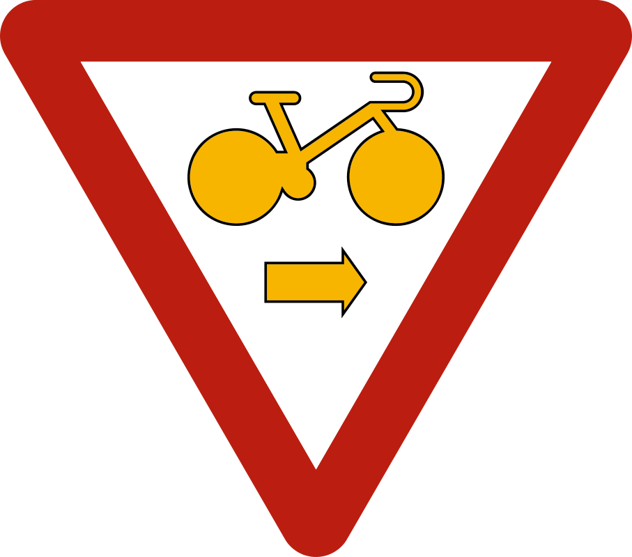 B22 : B22 - Autorisation de franchissement de signalisation lumineuse pour cyclistes (tourner à droite). Placé à un …